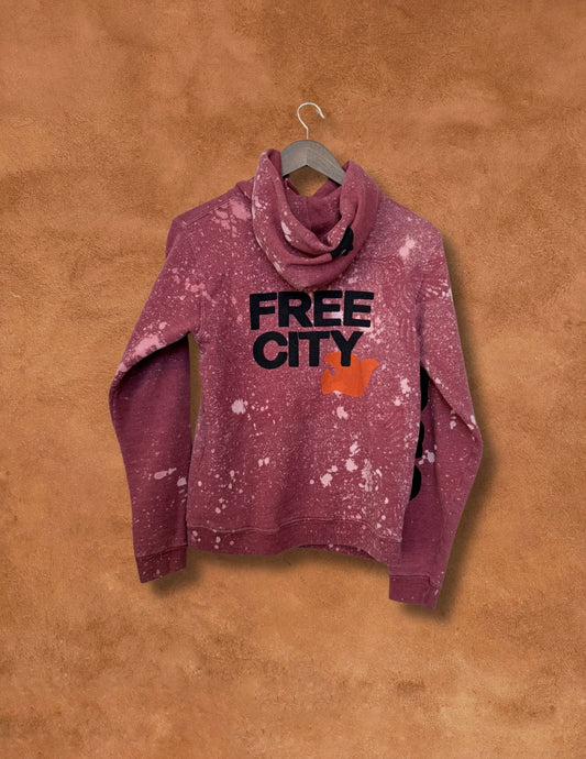 Upcycled Vintage Hummingbird Hoodie 38 x 25