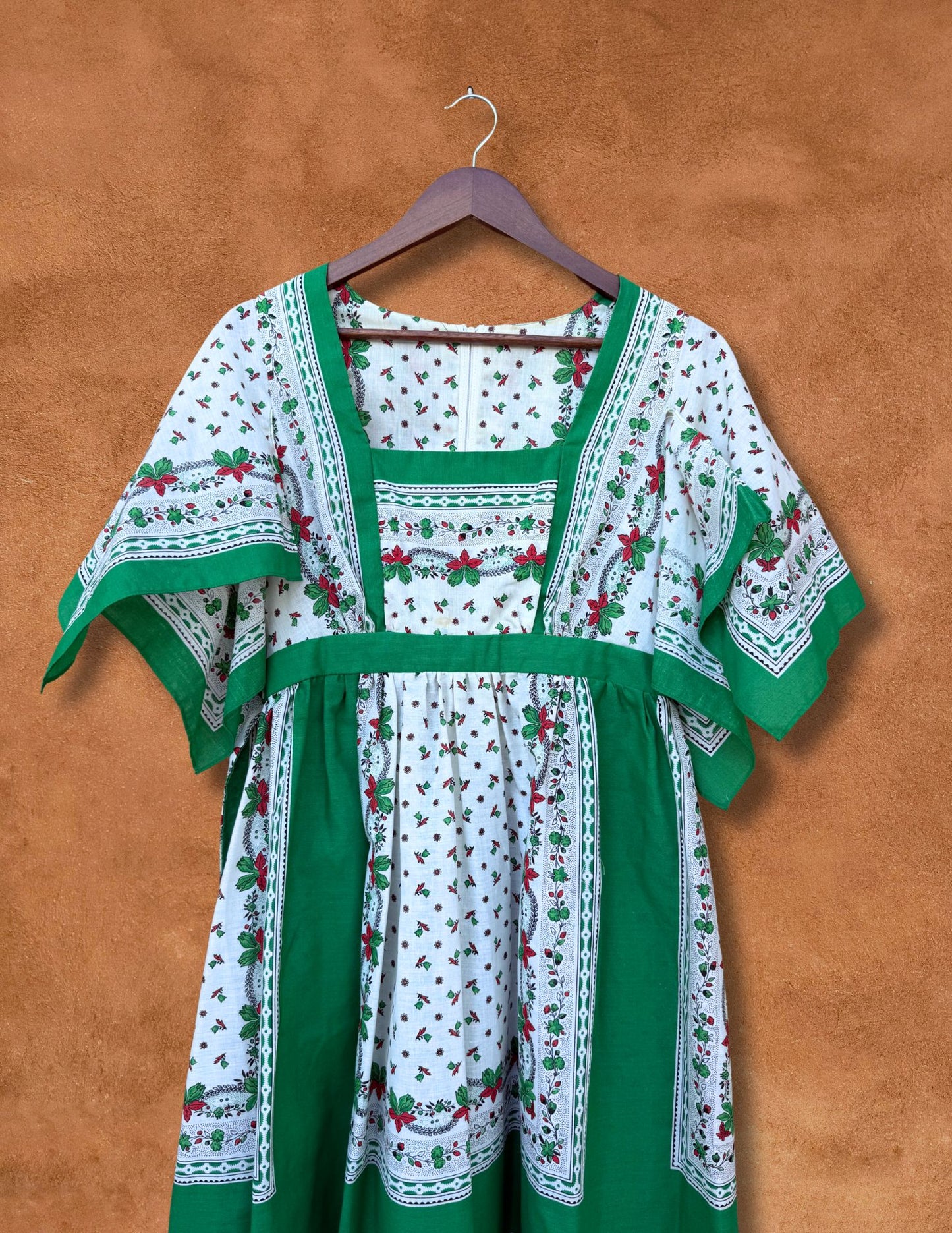 Vintage 70s Hankerchief Cut Dress