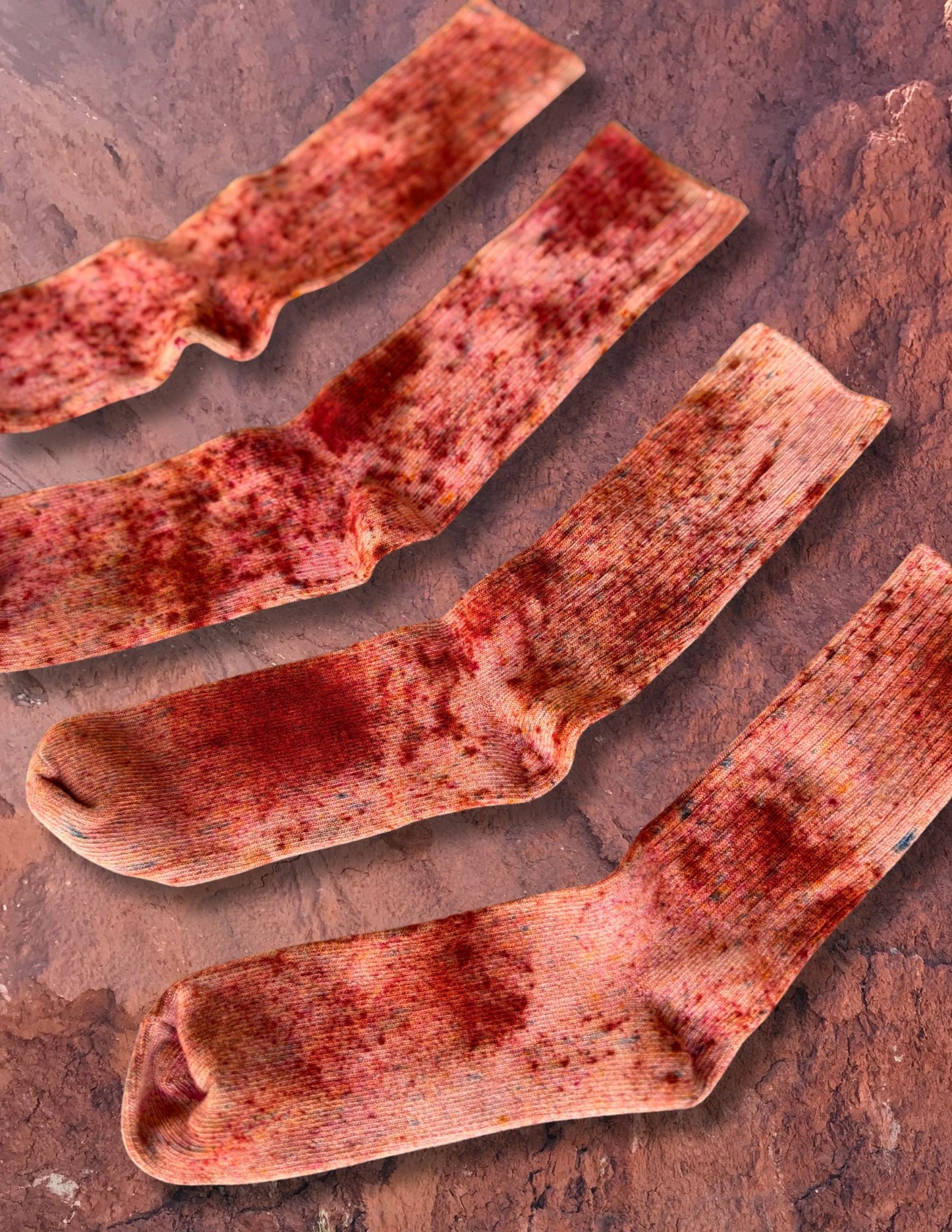 Limited Edition Hand Dyed Softest Socks- Desert Mesa