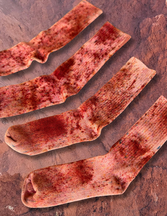 Limited Edition Hand Dyed Softest Socks- Desert Mesa
