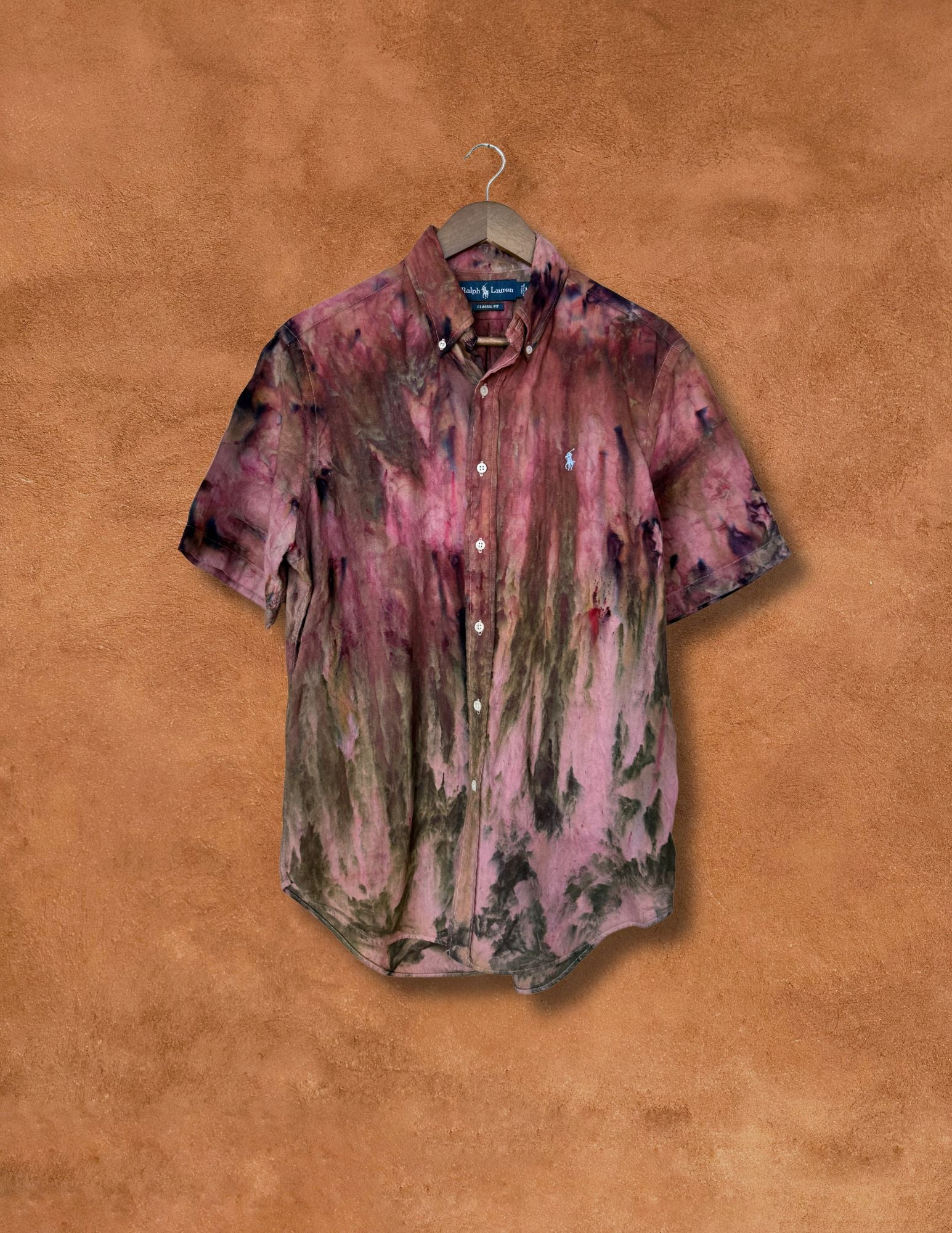 Upcycled Vintage Linen Shirt 46 x 31