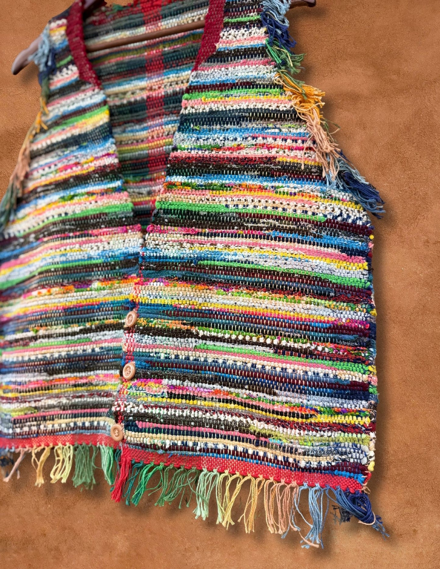 Vintage 80s Handwoven Vest