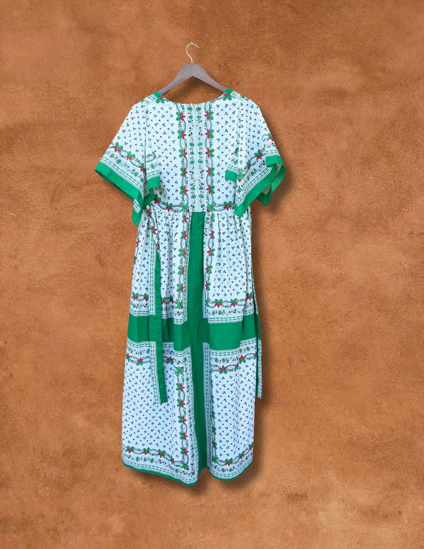Vintage 70s Hankerchief Cut Dress