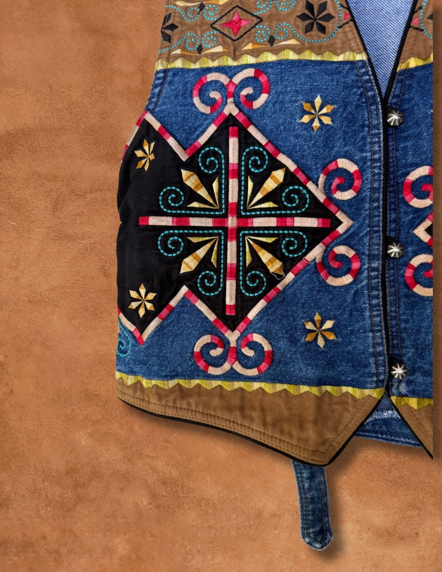 Vintage Embroidered Southwest Vest