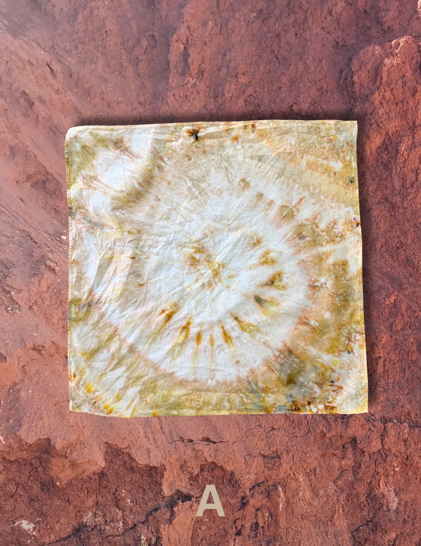 Limited Edition Hand Dyed Organic Cotton Bandana -Morning Light