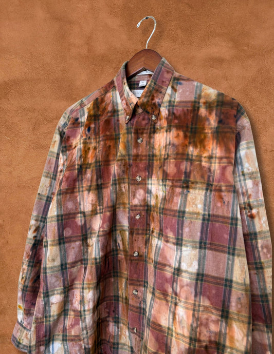 Upcycled Vintage Plaid Poplin Shirt - 13 of 44