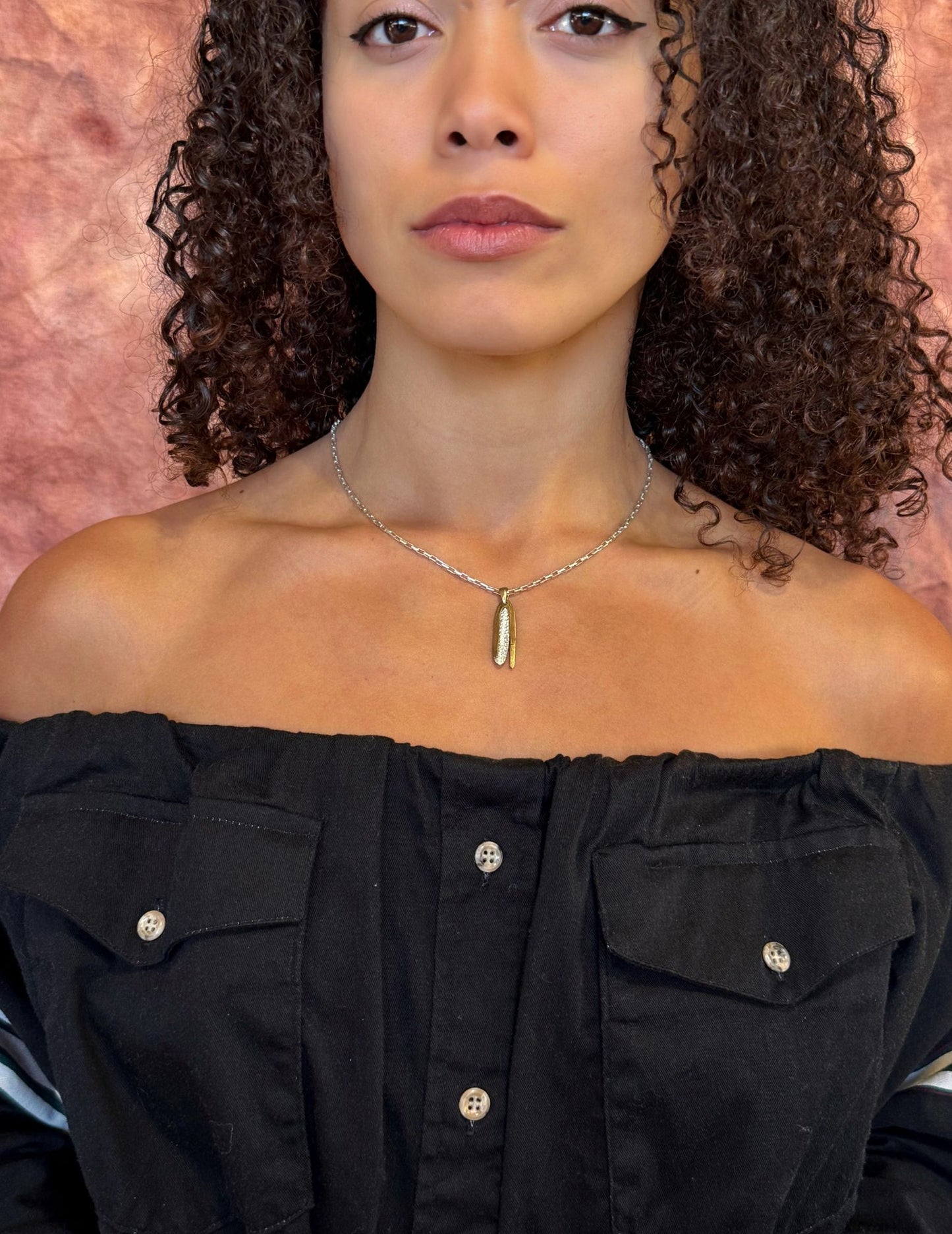 Neoancient White Corn Necklace