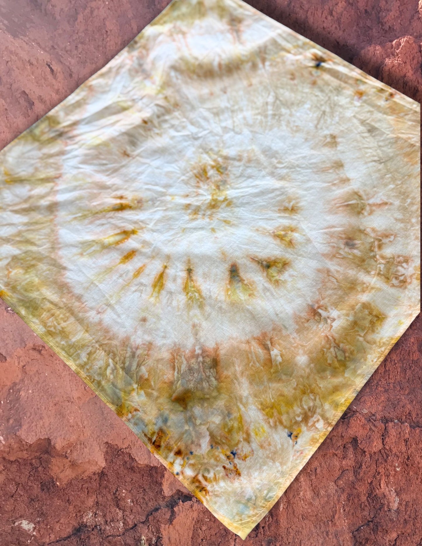 Limited Edition Hand Dyed Organic Cotton Bandana -Morning Light