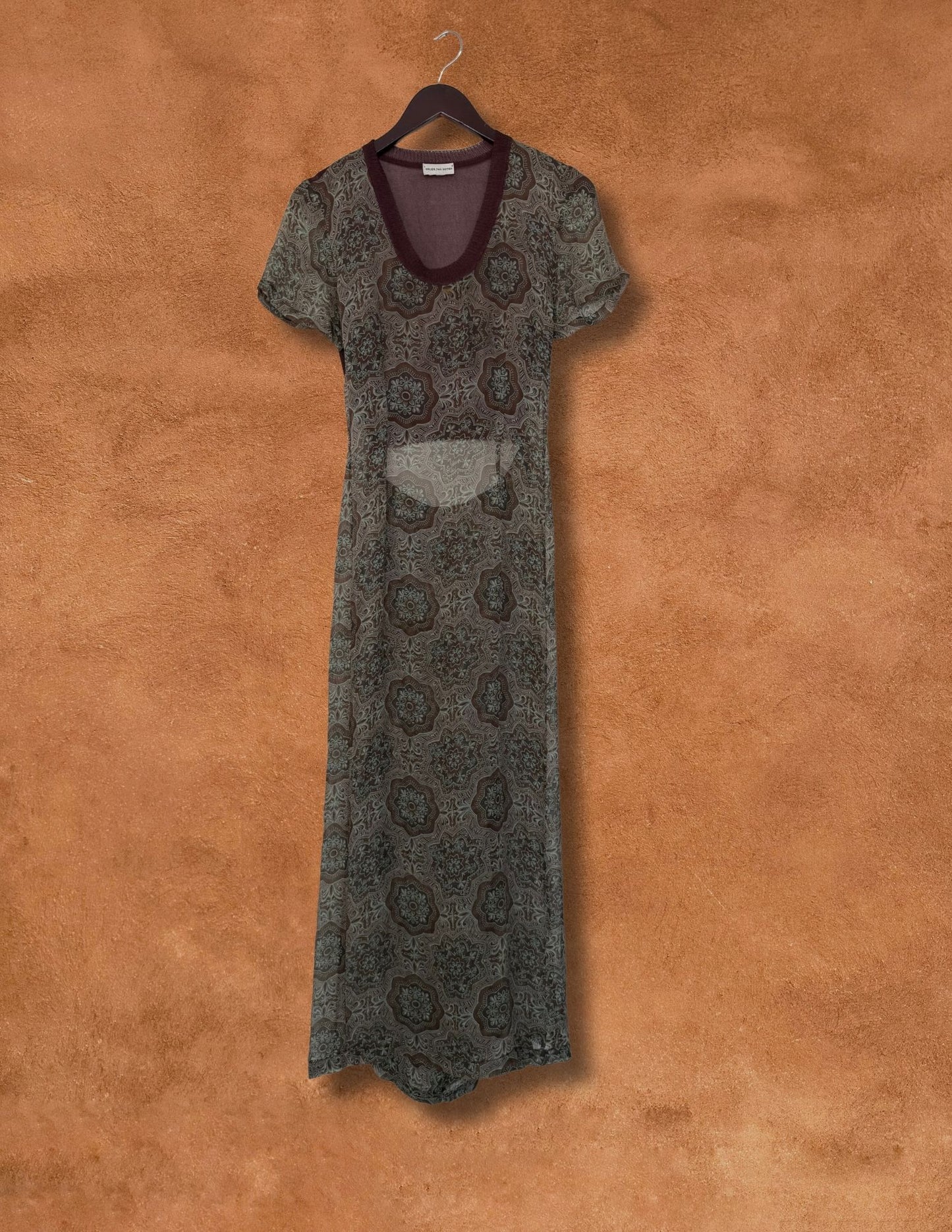 Vintage 90s Silk Chiffon Dries Van Noten Size 38