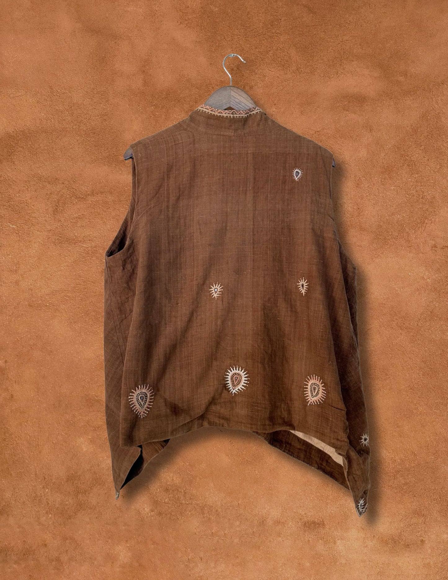Vintage 70s Hemp Vest 50 x 24