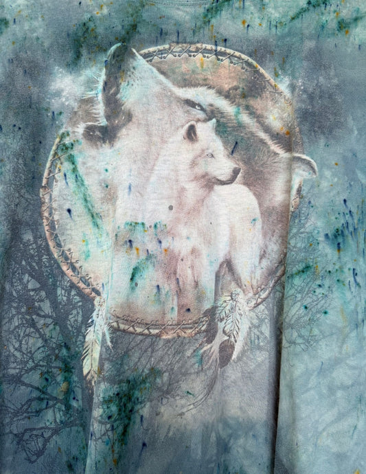 Upcycled Vintage 80s Snow Wolf Tee