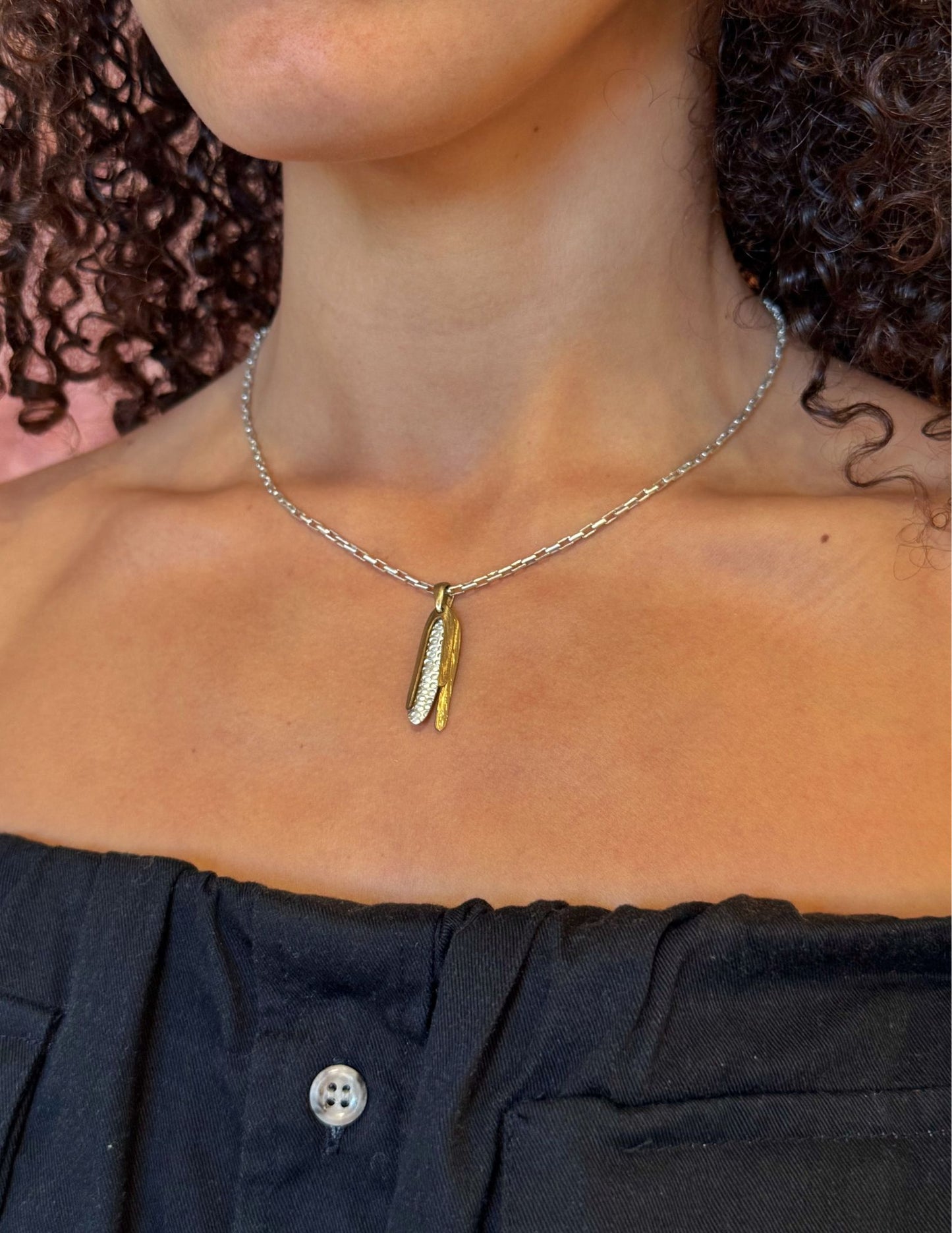 Neoancient White Corn Necklace