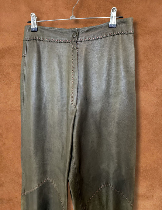 Vintage 70s Lambskin Pants 28 x 29