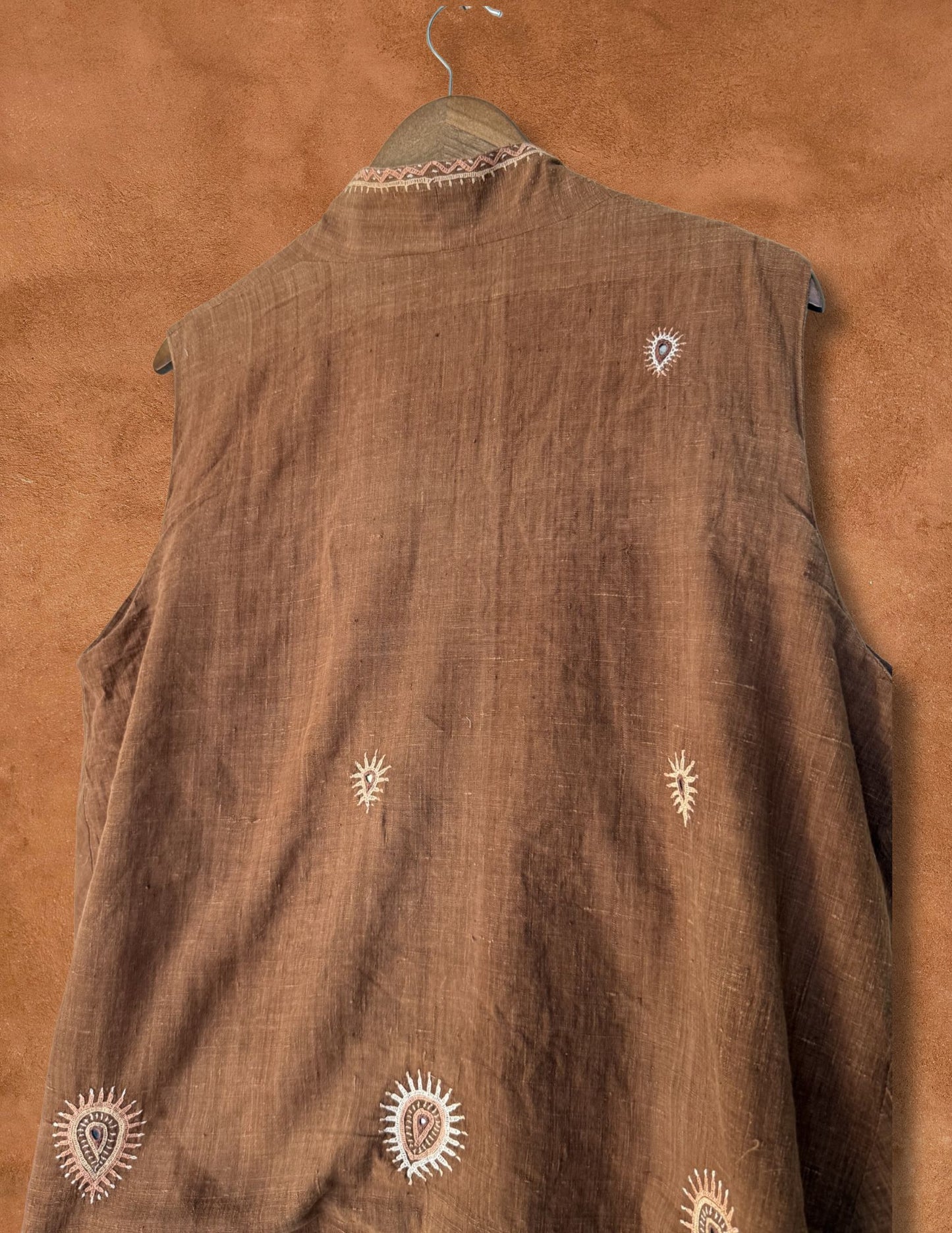 Vintage 70s Hemp Vest 50 x 24