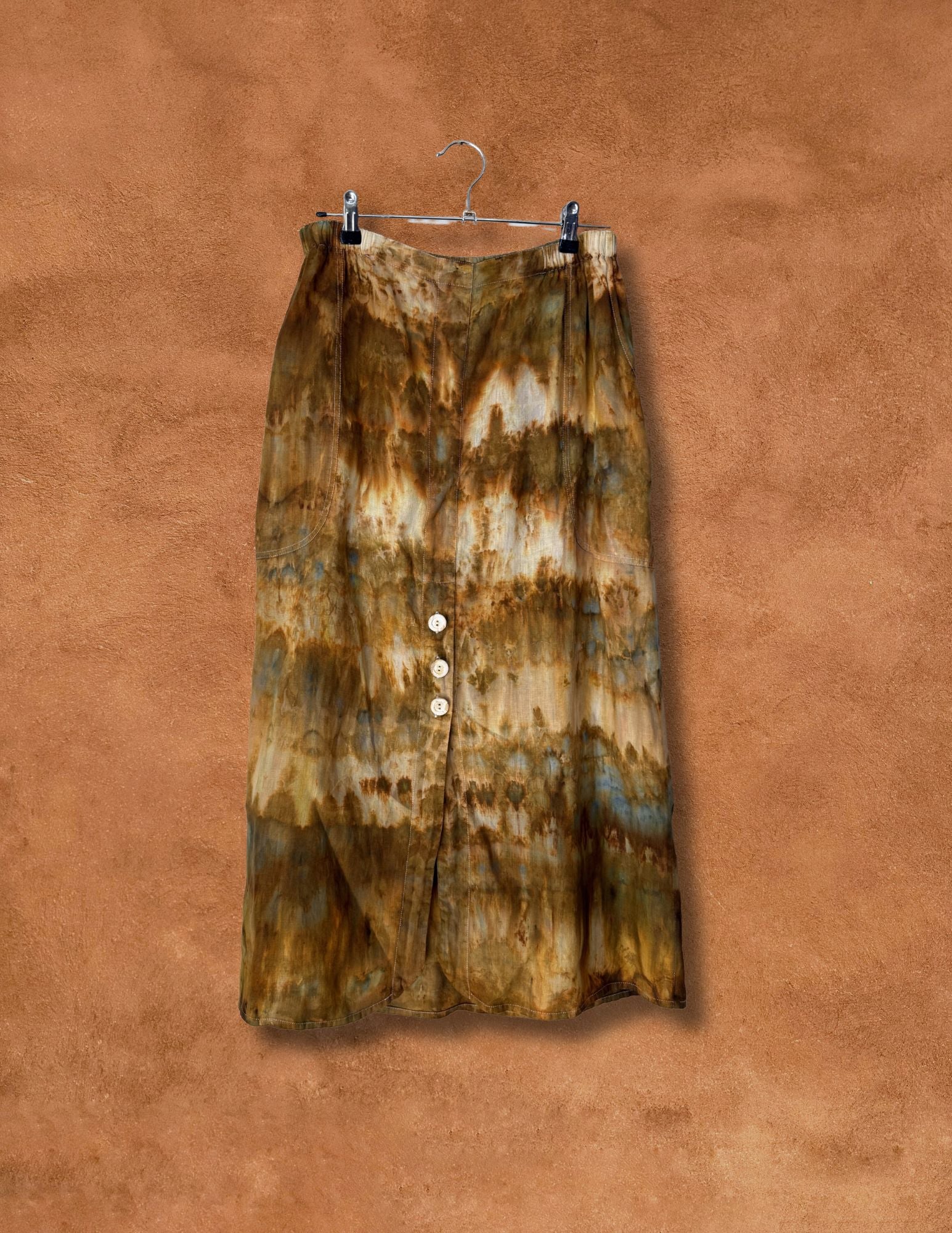 Upcycled Vintage 80s Linen Skirt