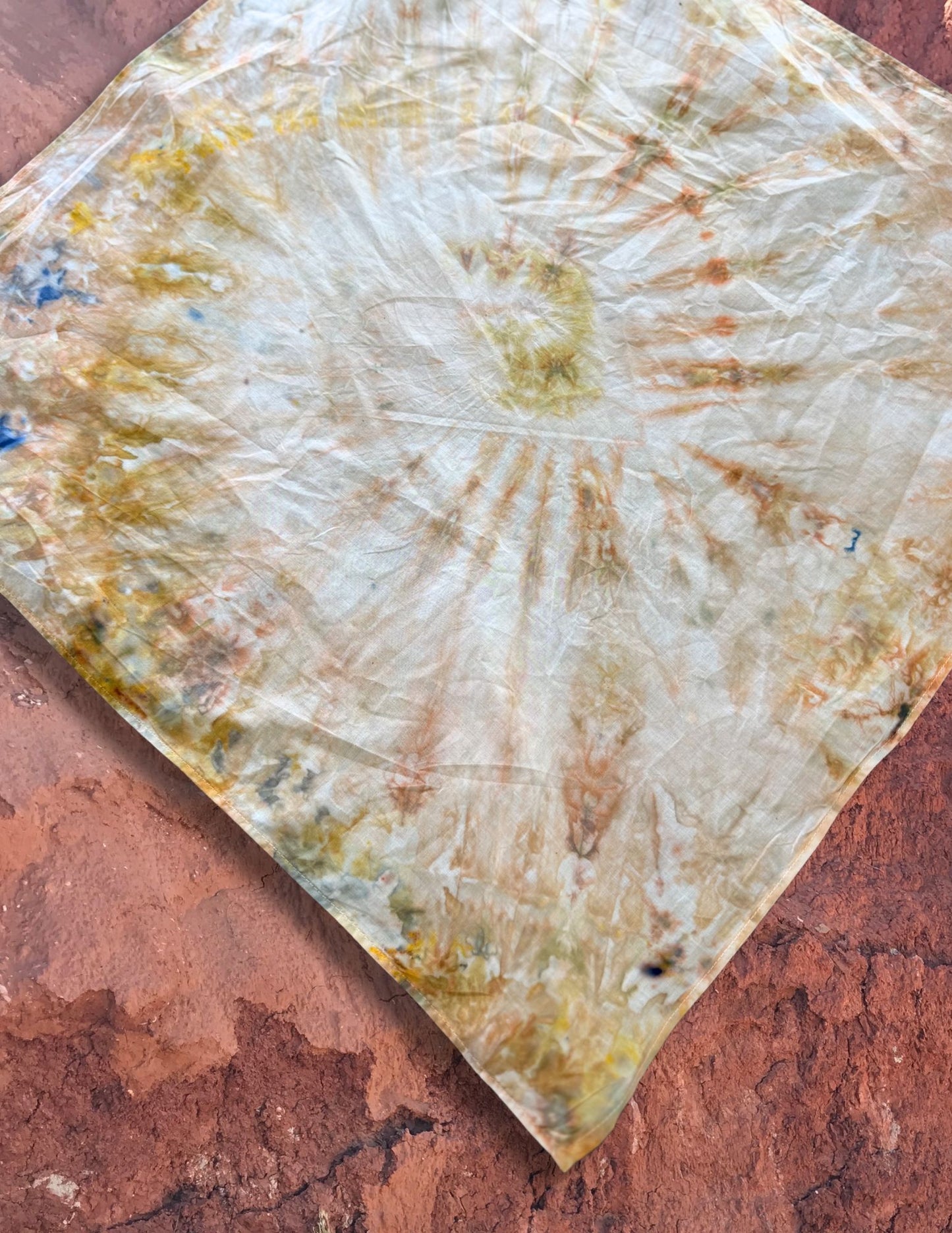 Limited Edition Hand Dyed Organic Cotton Bandana -Morning Light