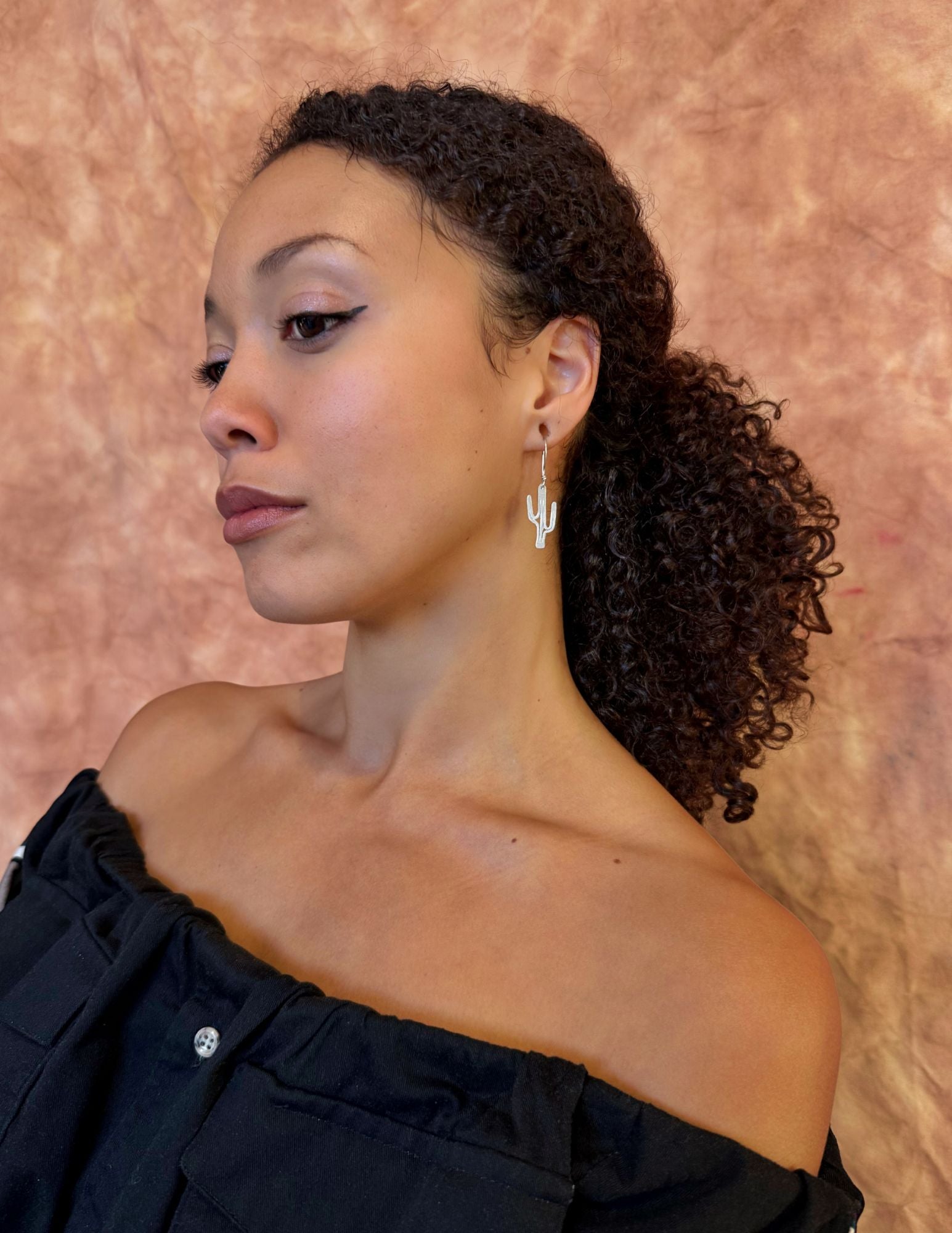 Neoancient Mini Saguaro Cactus Earrings