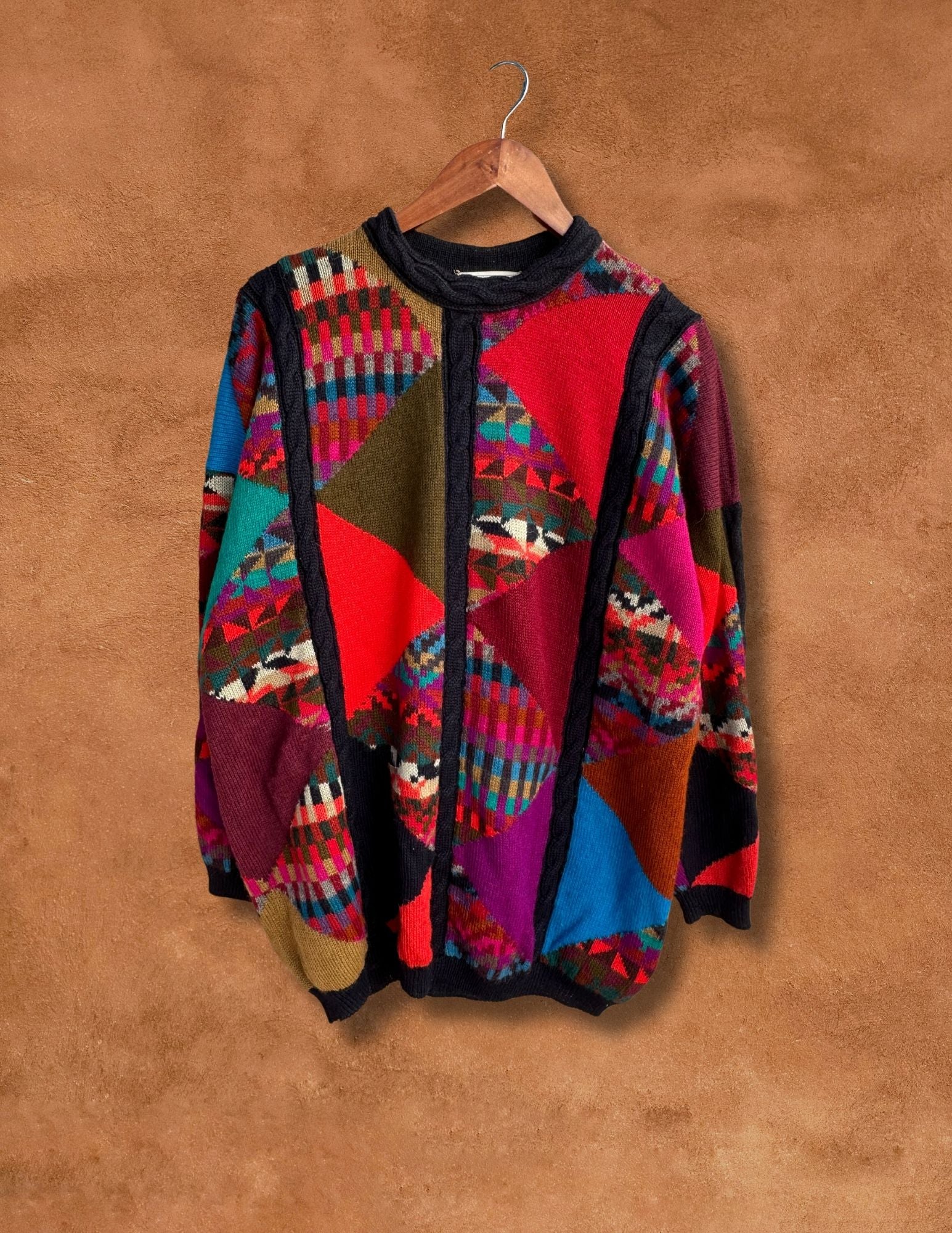 Vintage Alpaca Geo Sweater – 4KINSHIP
