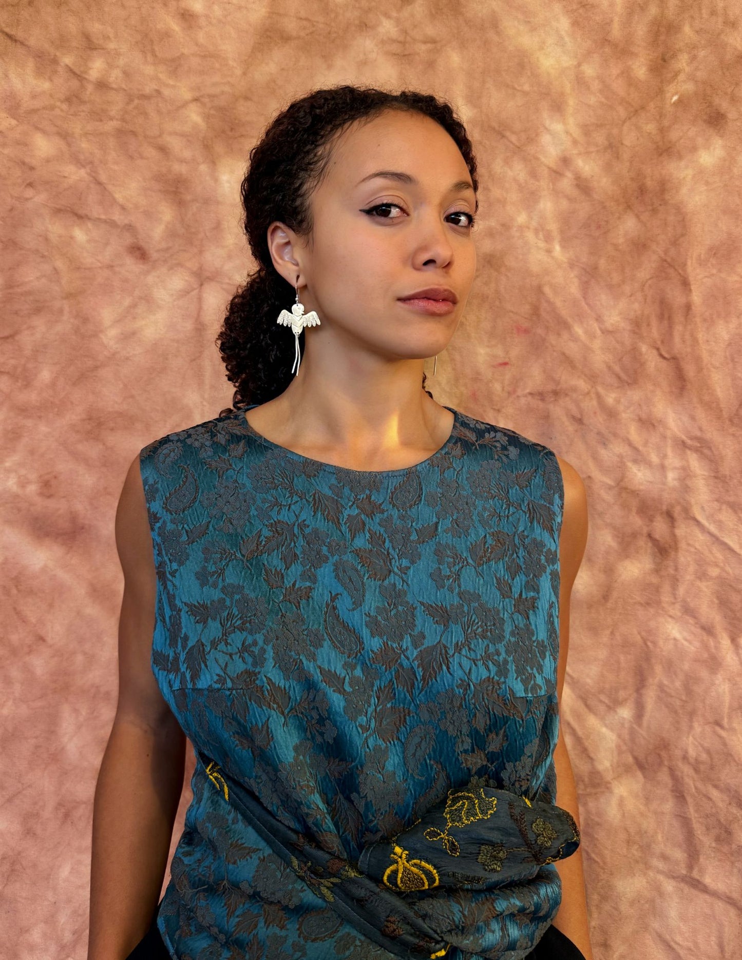 Neoancient Quetzal Earrings