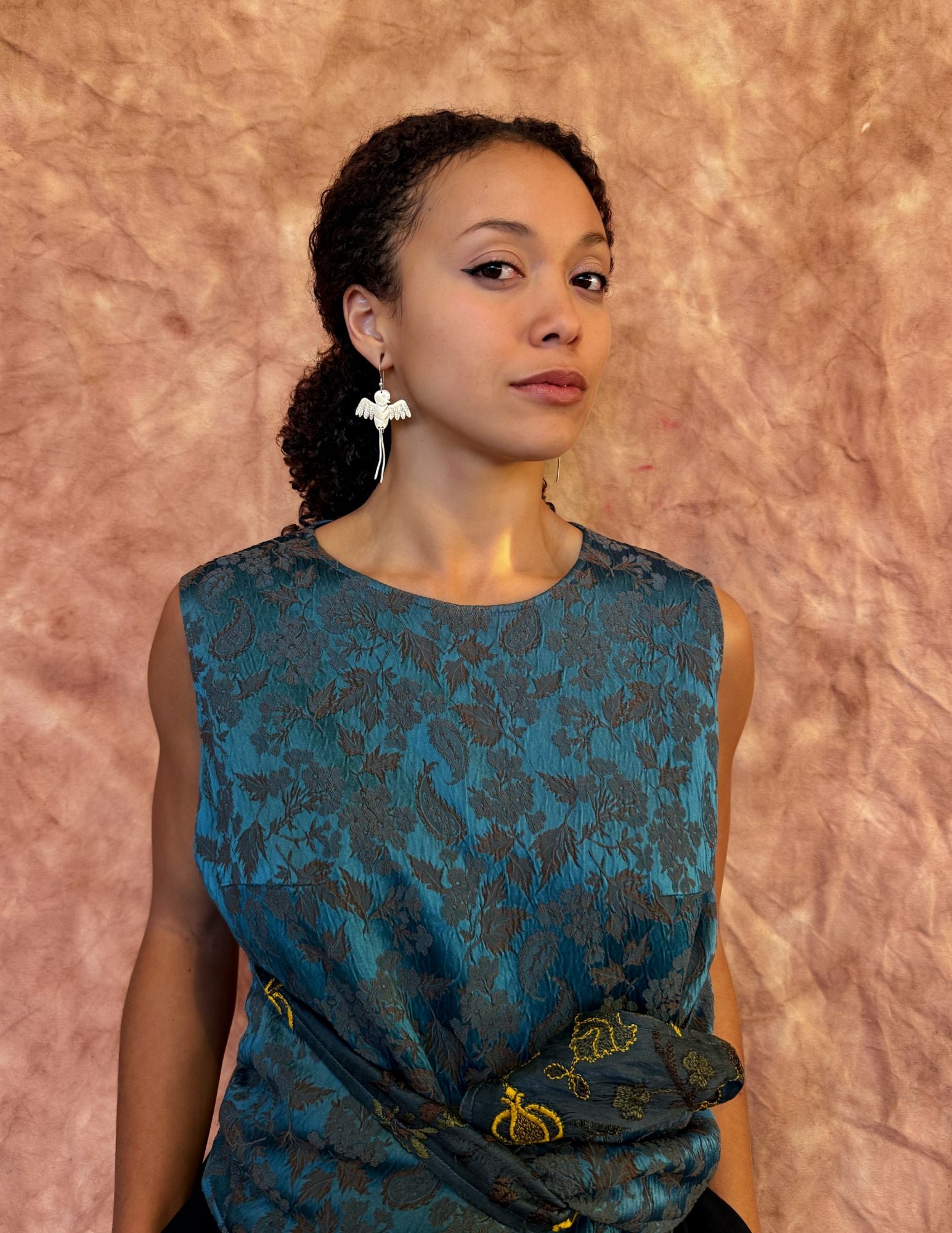 Neoancient Quetzal Earrings