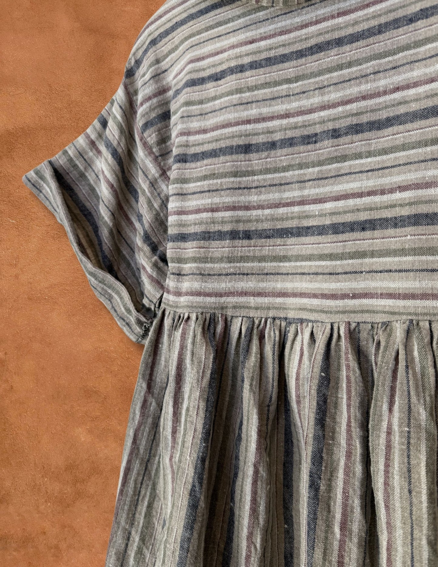 Upcycled Vintage 80s Linen Dress