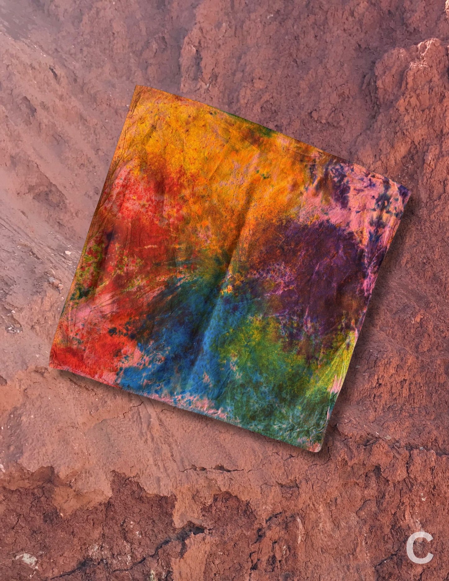 Limited Edition Hand Dyed Organic Cotton Bandana