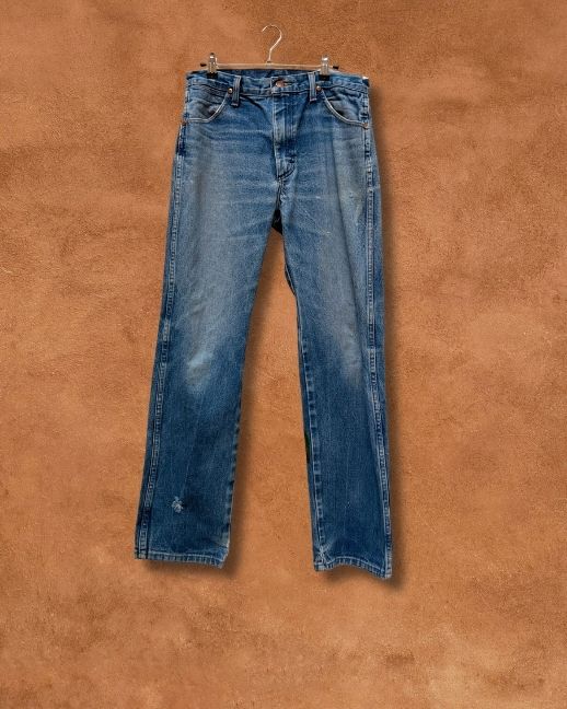 Handpainted Vintage Denim Jeans 31 x 31 by Alexandra Barton