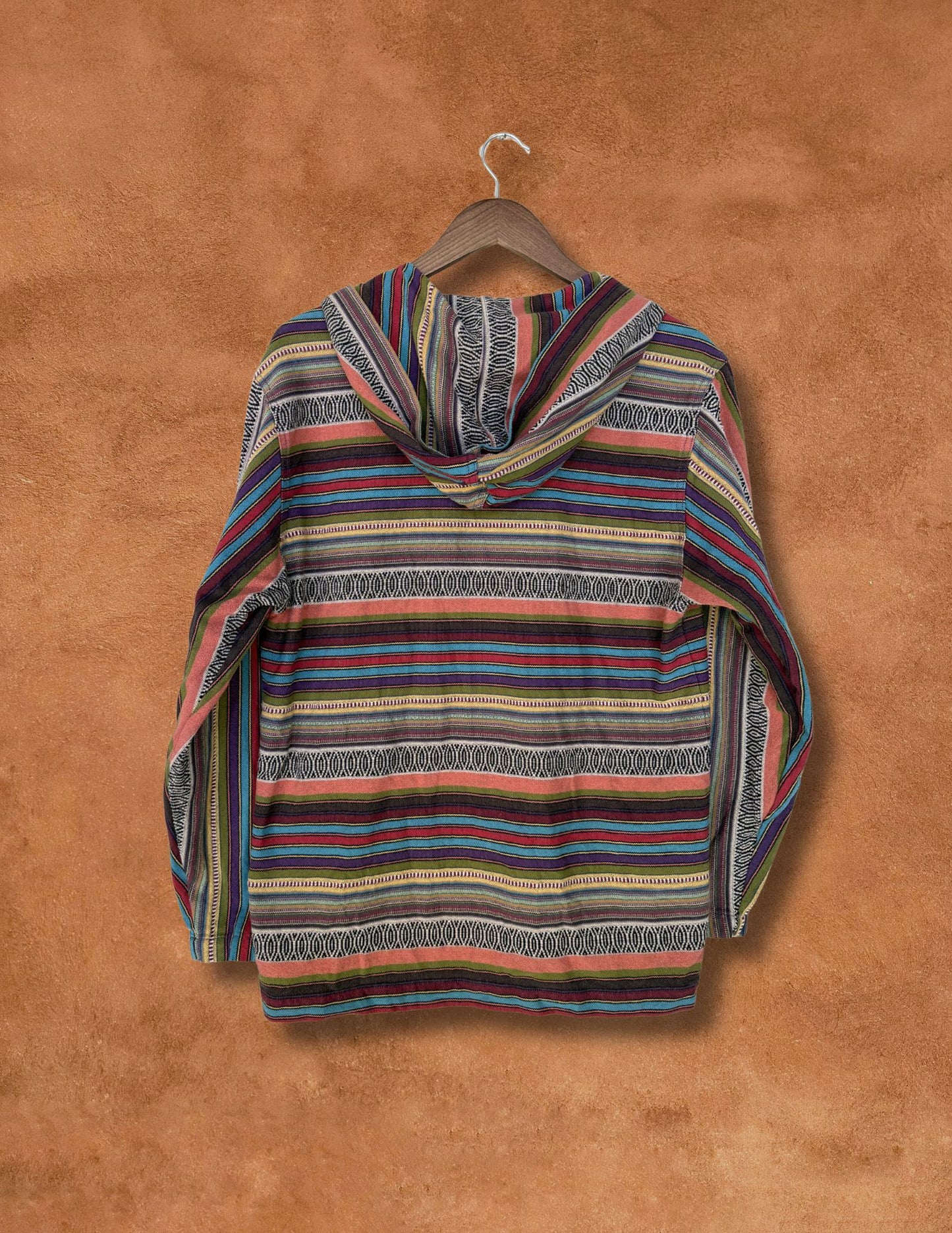 Vintage 90s Serape Stripe Hoodie  42 x 28