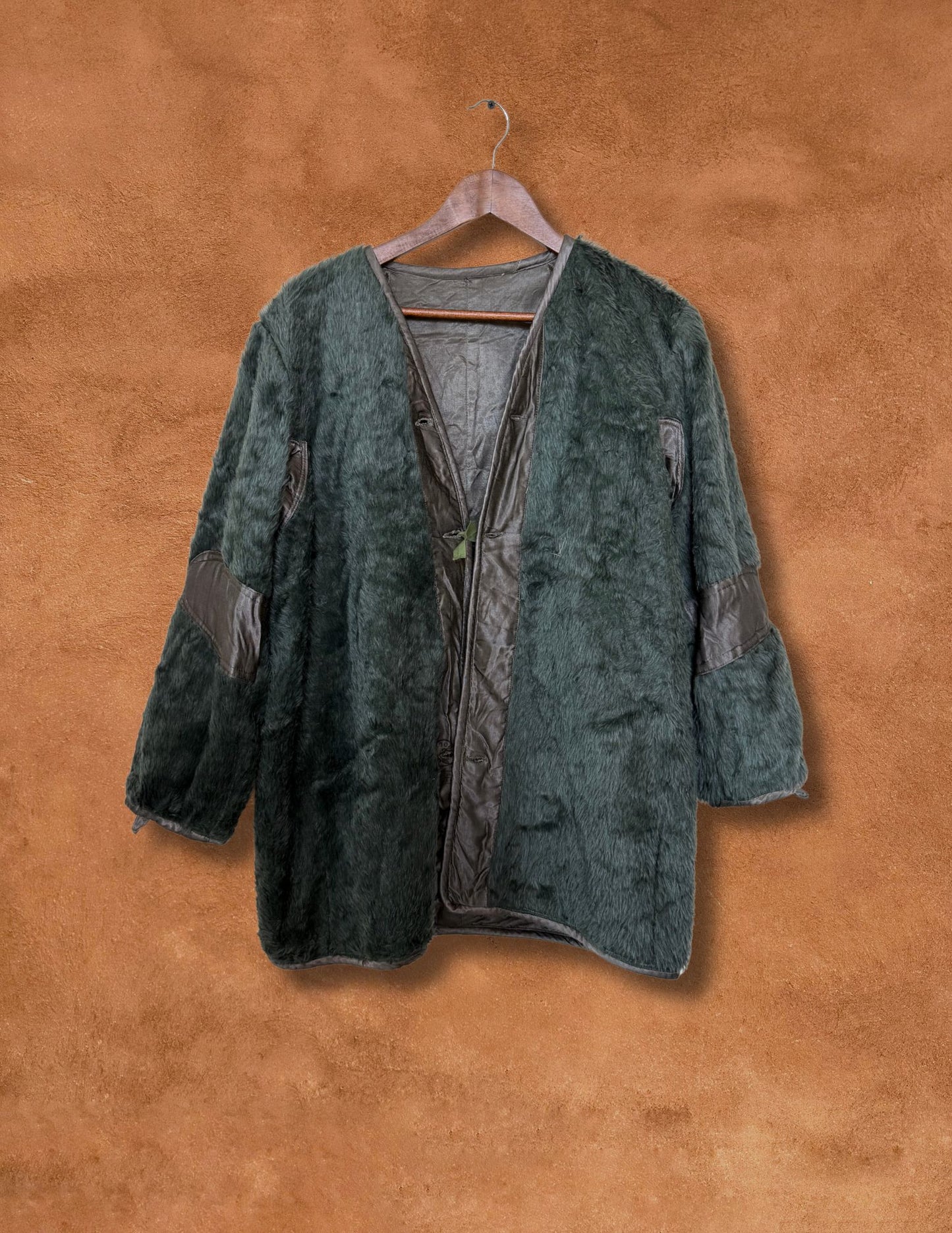 Vintage Mid-Century Greek Military Reversible Satin Jacket B