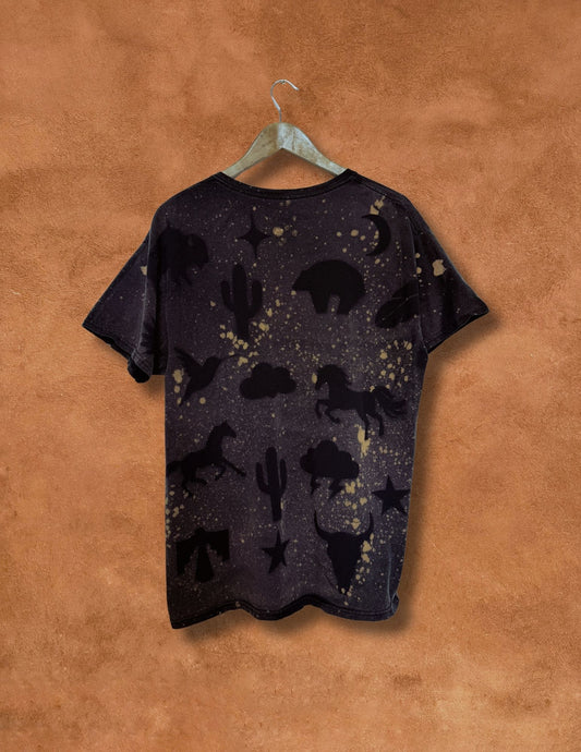 Upcycled Vintage Pocket Tee- 46 x 28 Eclectic Southwest