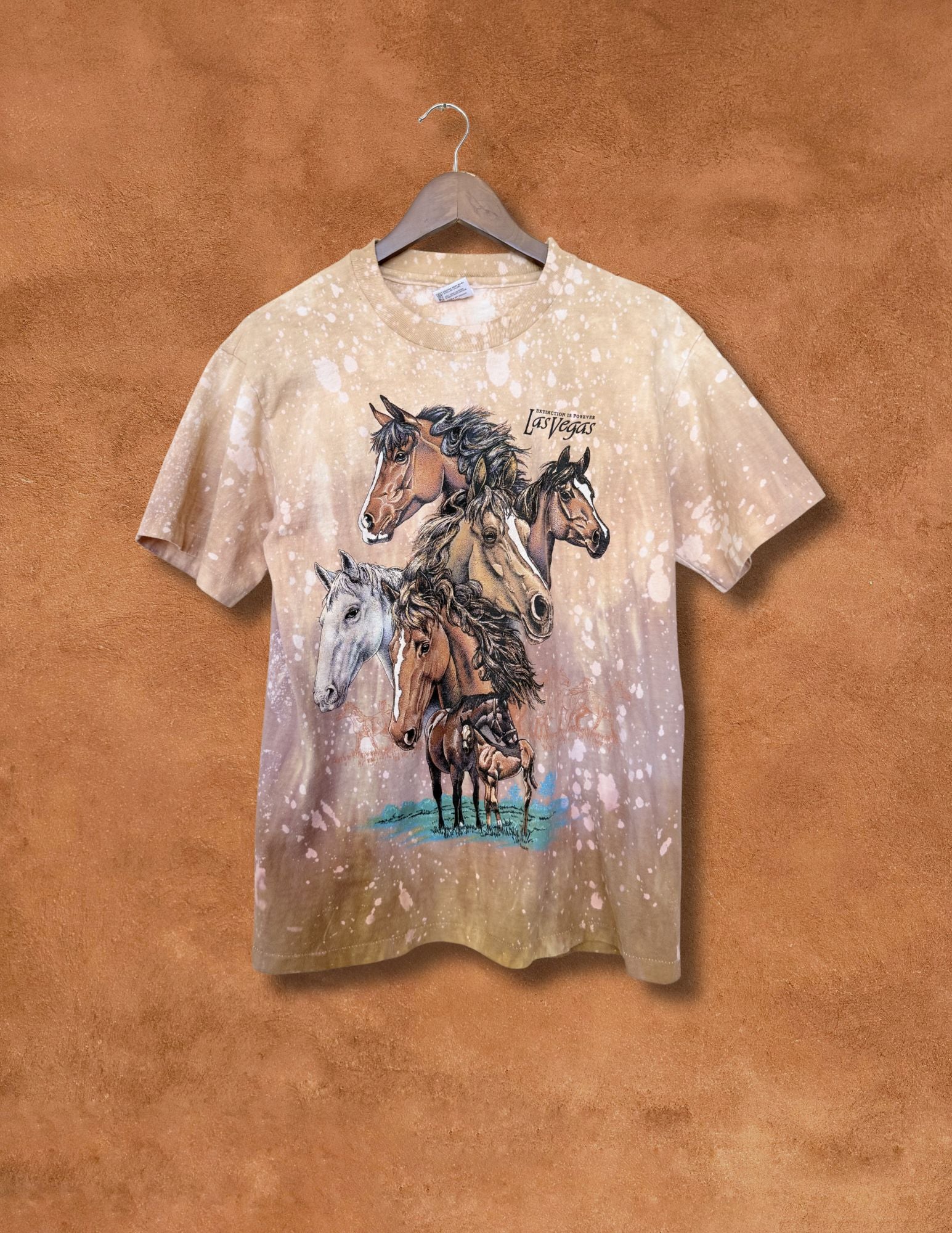 Upcycled VintagStallion Tee- Land Back 40 x 27