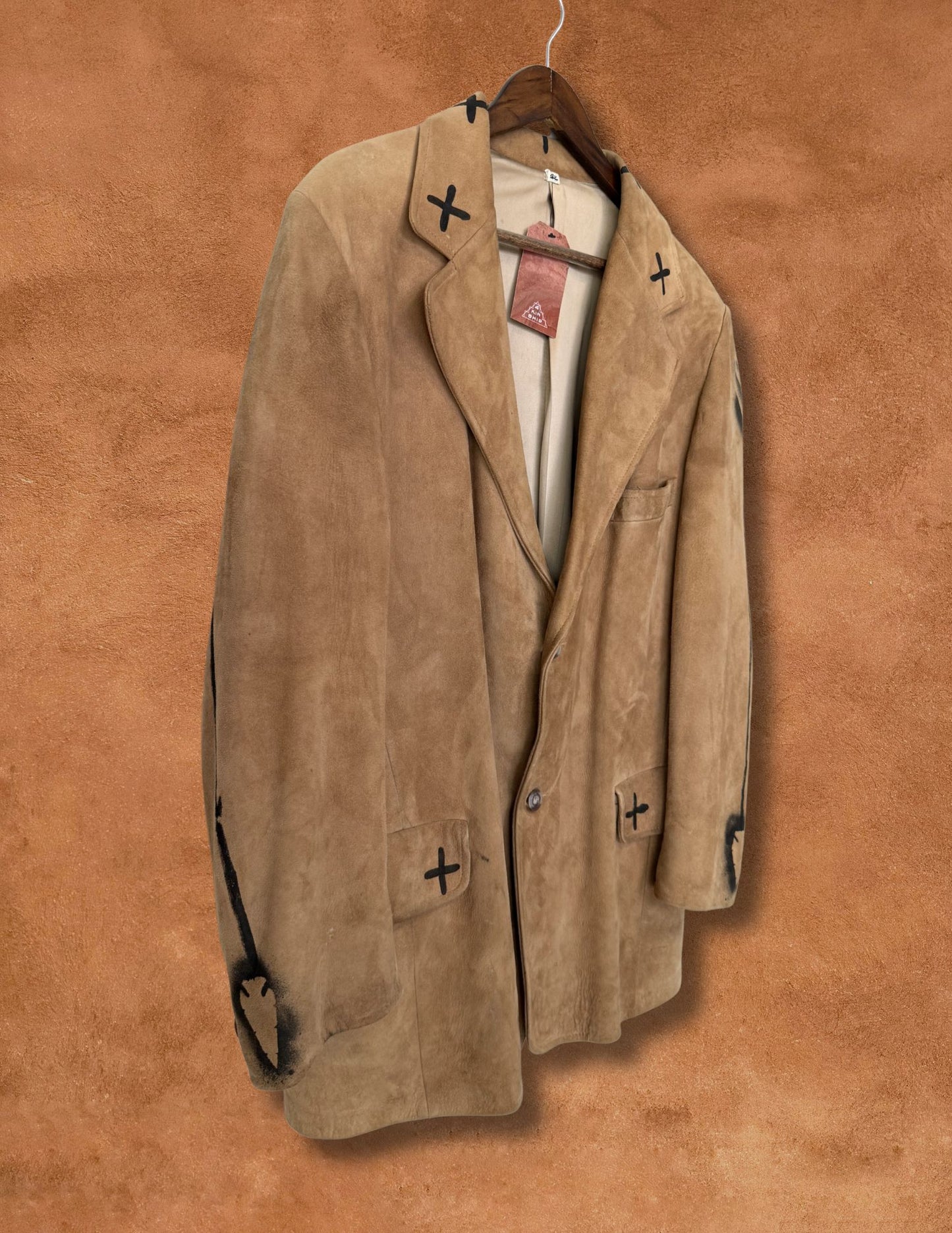Vintage 80s Leather Blazer 42 x 31