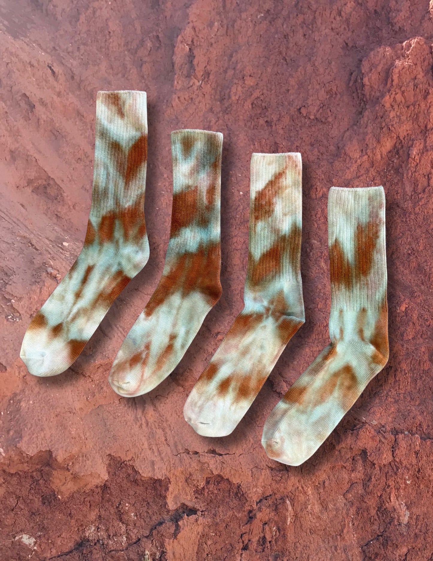 Limited Edition Hand Dyed Softest Socks- Forest Dawn