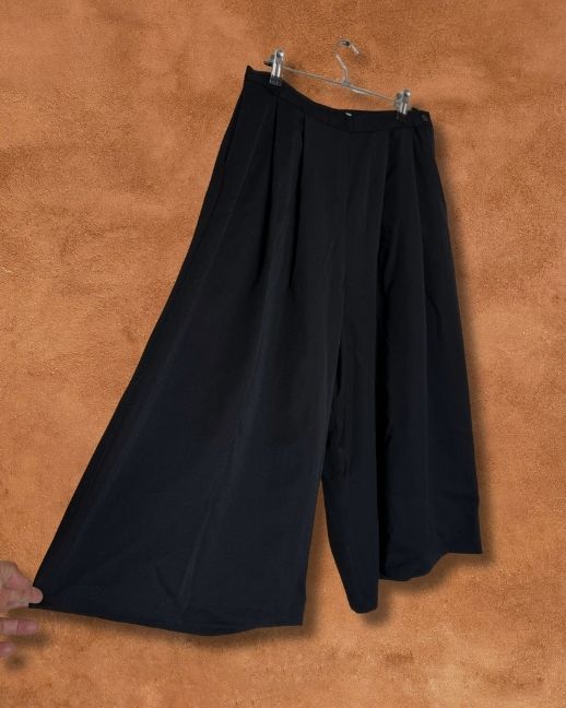 Vintage 80s Wide Leg Cropped Pant