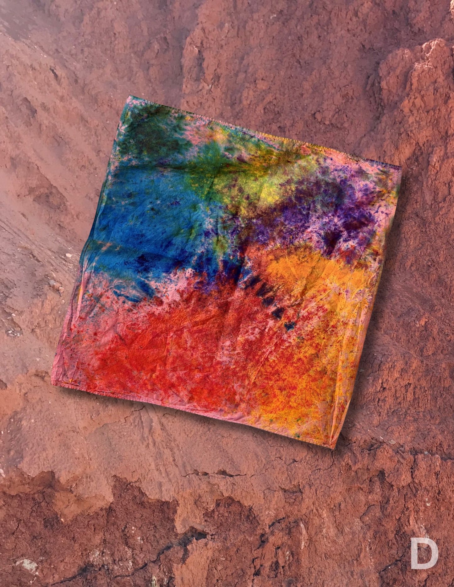 Limited Edition Hand Dyed Organic Cotton Bandana