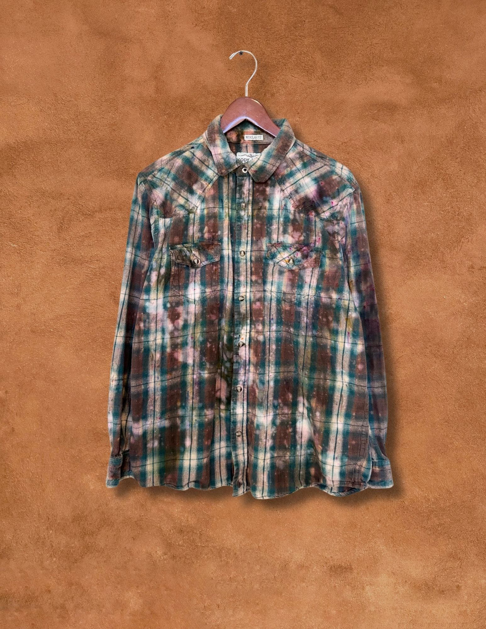 Upcycled Vintage Plaid Flannel Shirt - 15 of 44