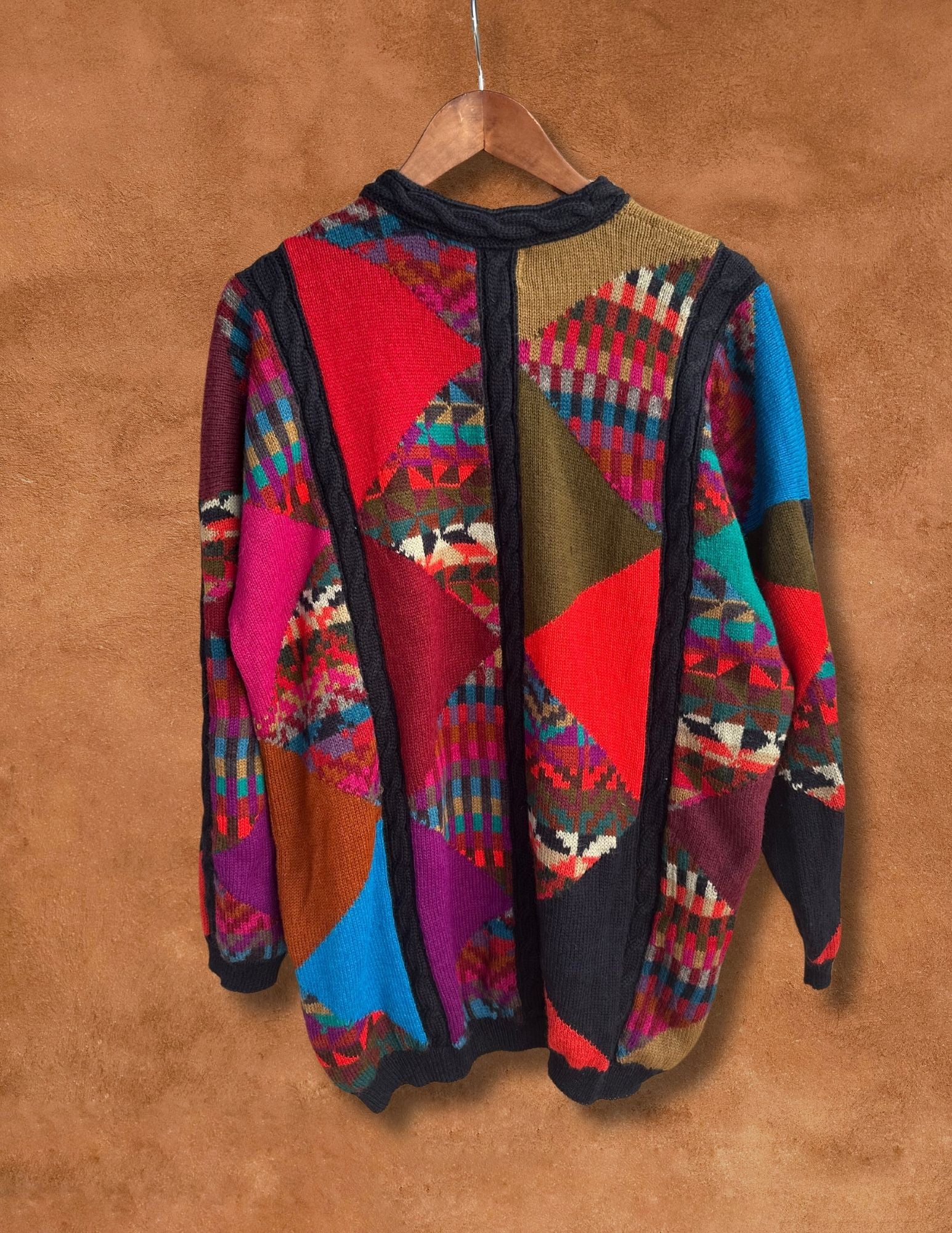 Vintage Alpaca Geo Sweater – 4KINSHIP