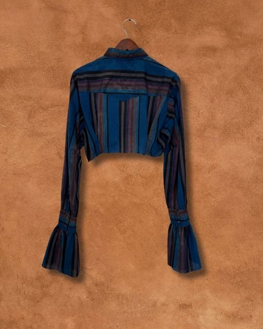 Upcycled Vintage Cropped Western Shirt