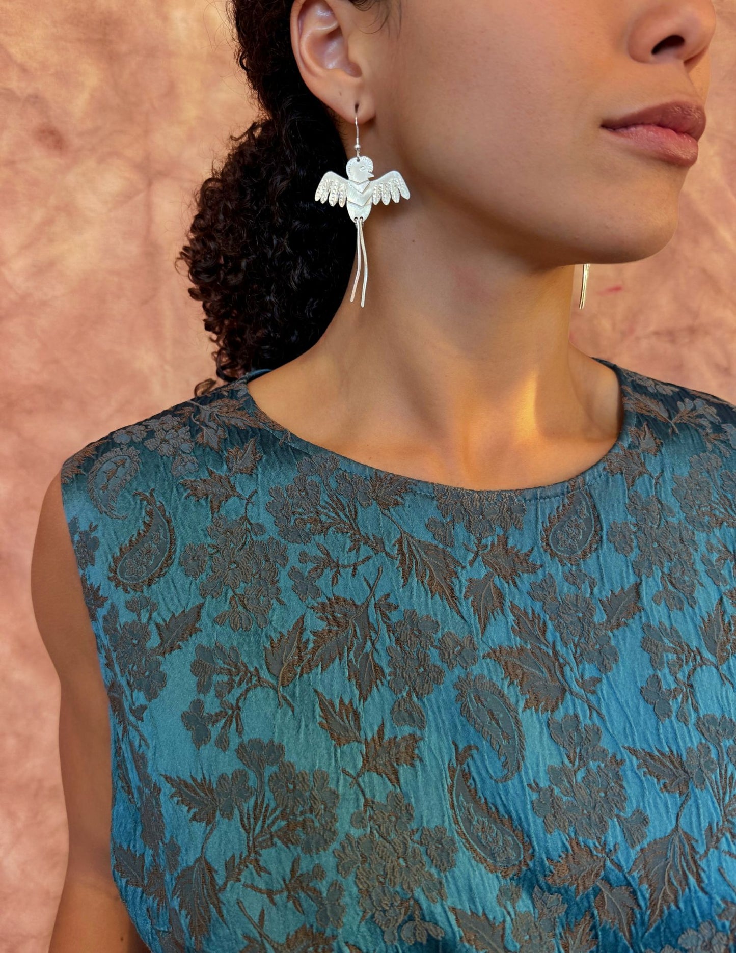 Neoancient Quetzal Earrings