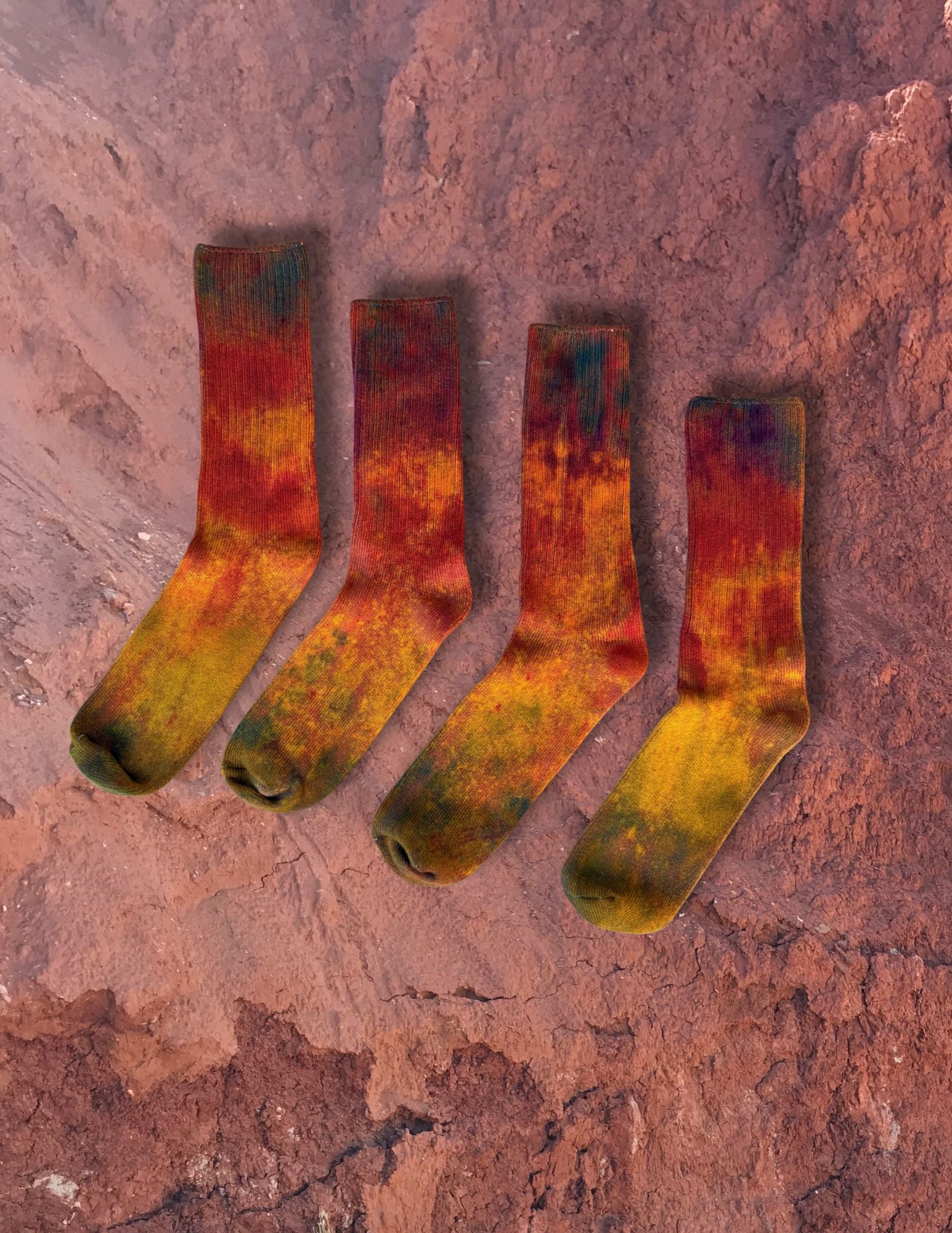 Limited Edition Hand Dyed Softest Socks- Rainbow