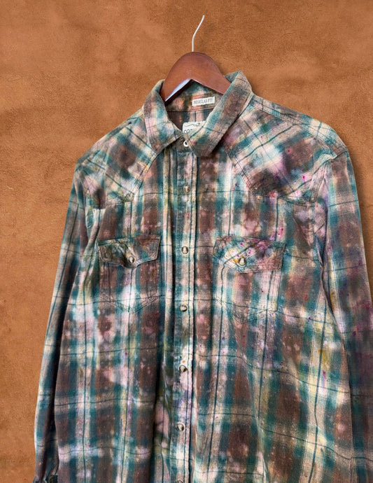 Upcycled Vintage Plaid Flannel Shirt - 15 of 44