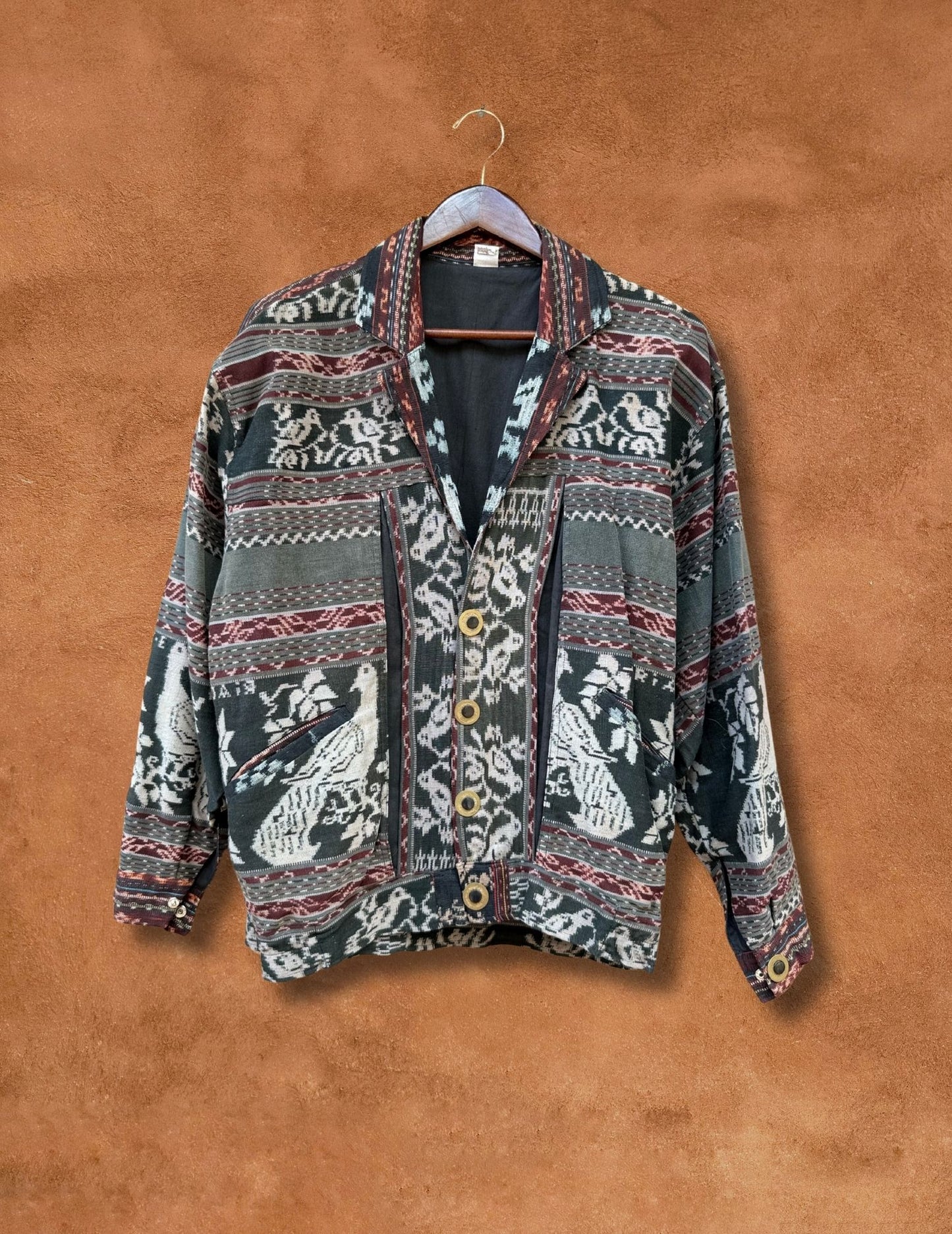 Vintage 80s Ikat Jacket