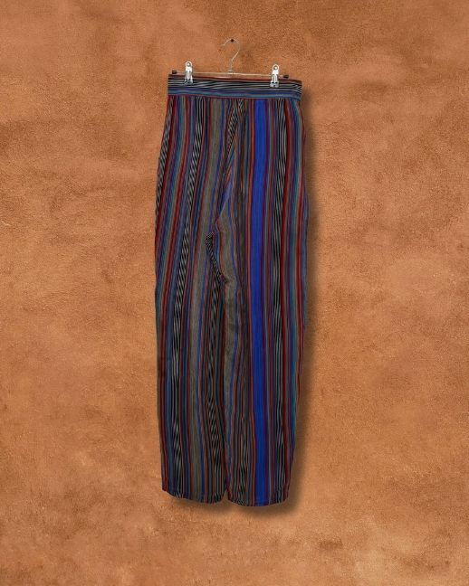 Vintage 80s Silk Stripe Tapered Pant