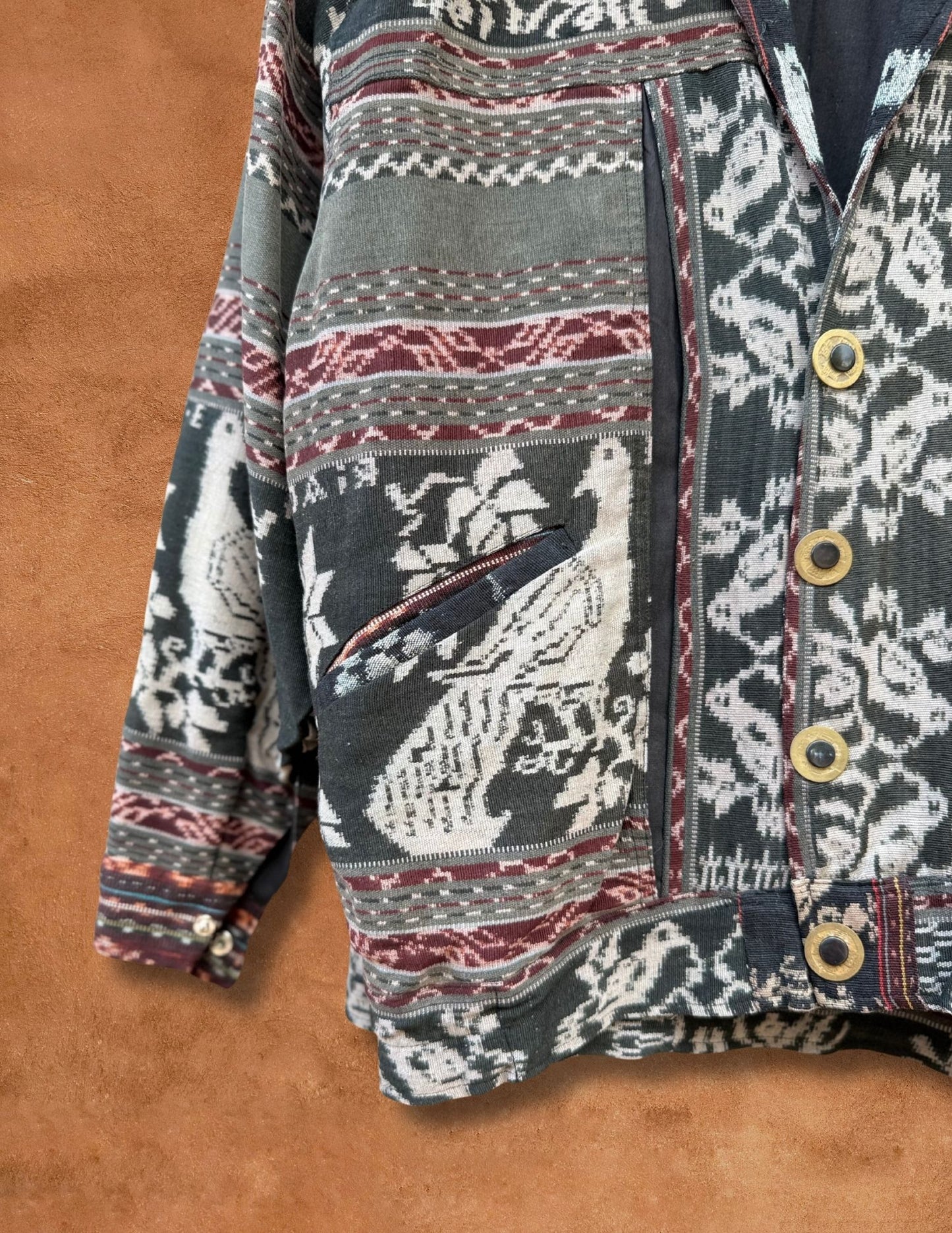 Vintage 80s Ikat Jacket