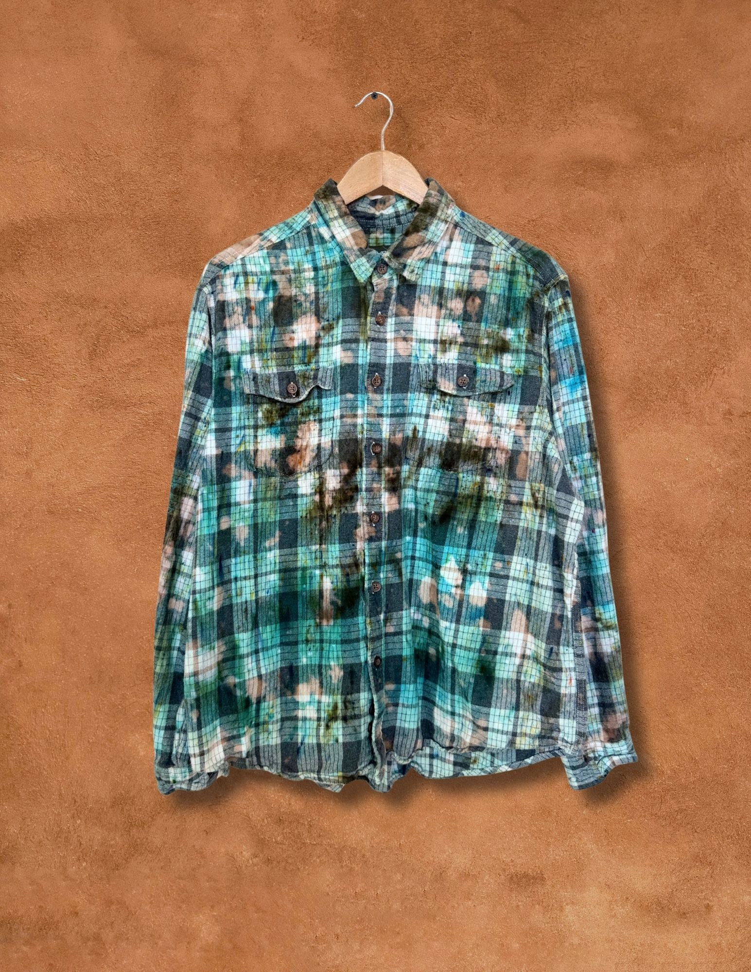 Upcycled Vintage Plaid Flannel Shirt - 16 of 44