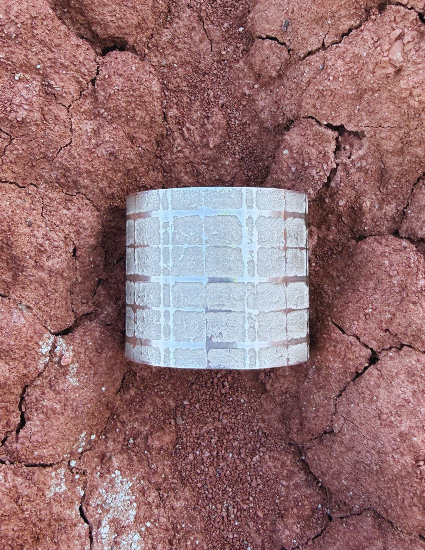 ++ Navajo Made Sterling Silver Plaid Cuff++ by  Diné artist Gino Antonio