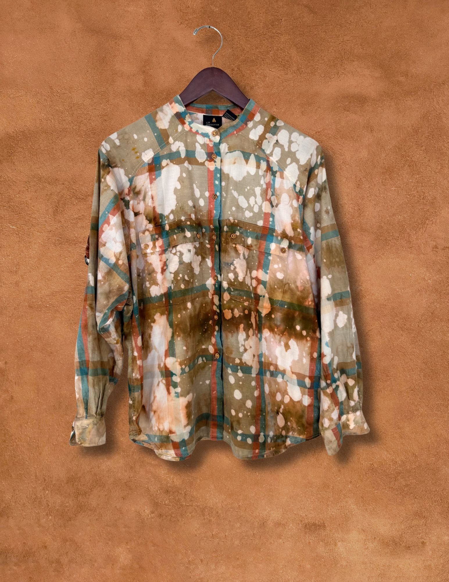 Upcycled Vintage 70s Campus Shirt 46 x 26