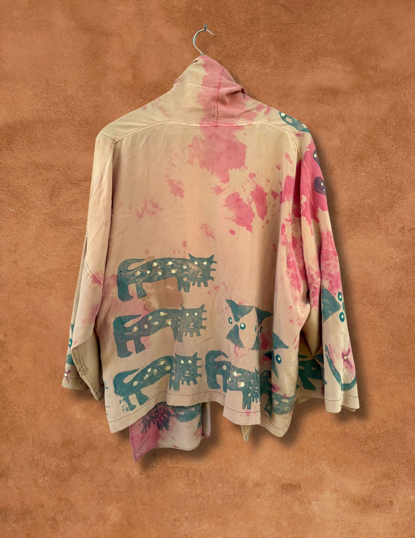 Vintage Silk Handpainted Desert Set