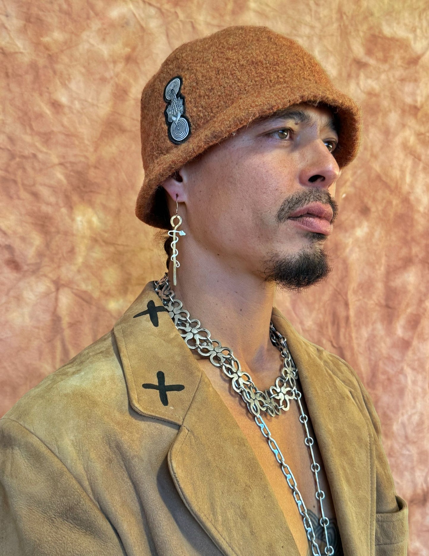 Neoancient Cadeceus Earrings