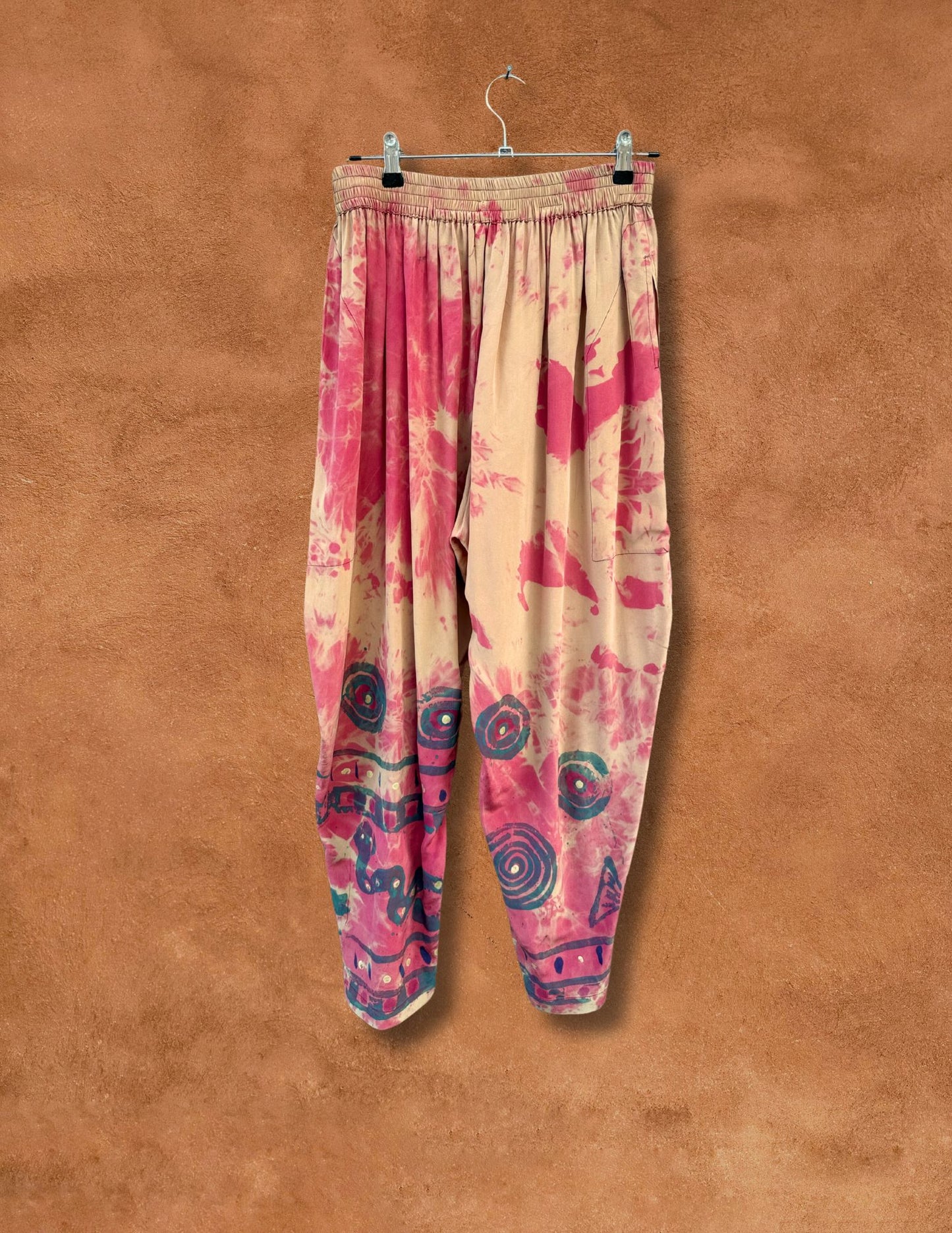 Vintage Silk Handpainted Desert Set